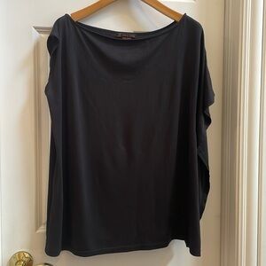 Love and legend asymmetrical black knit top
